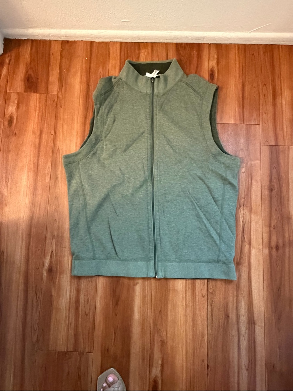Men's Tommy Bahama Reversible Green Sleeveless Zip-Front Sweater Vest